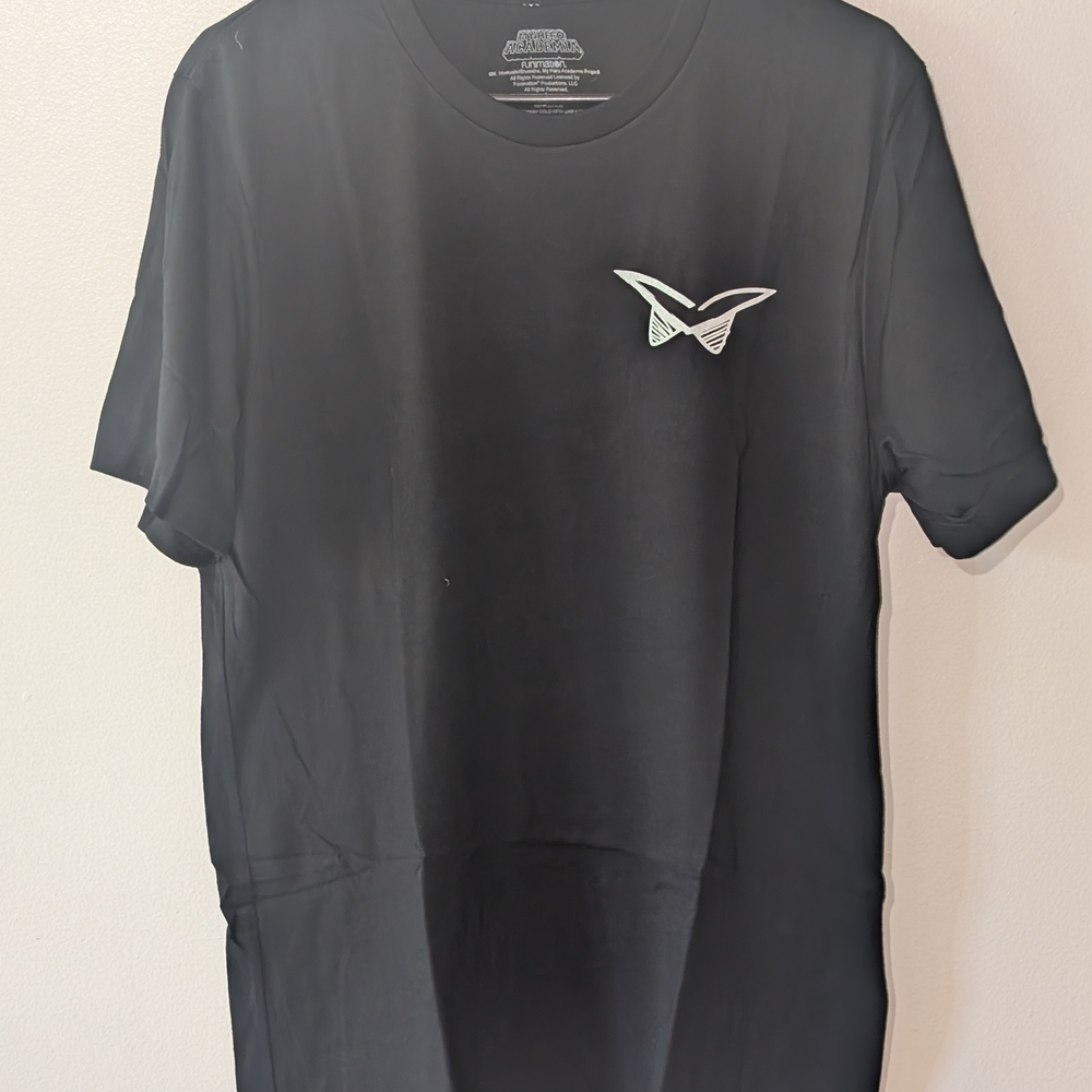 Black Short Sleeve Tee with Minimalist Logo